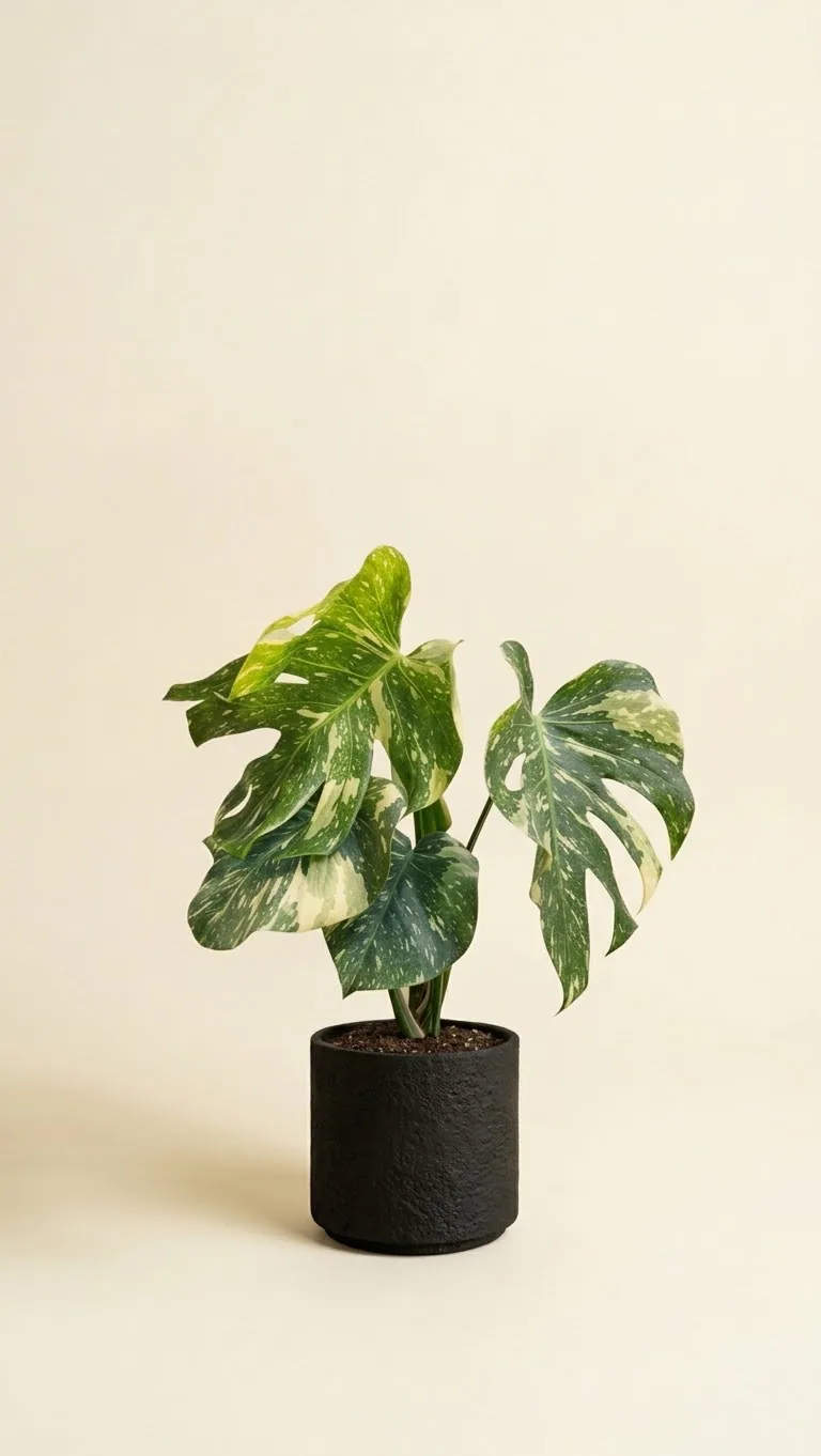 Monstera Thai Constellation (Monstera deliciosa 'Thai Constellation') — planta de interior RAÍCES, foto 5 (L)