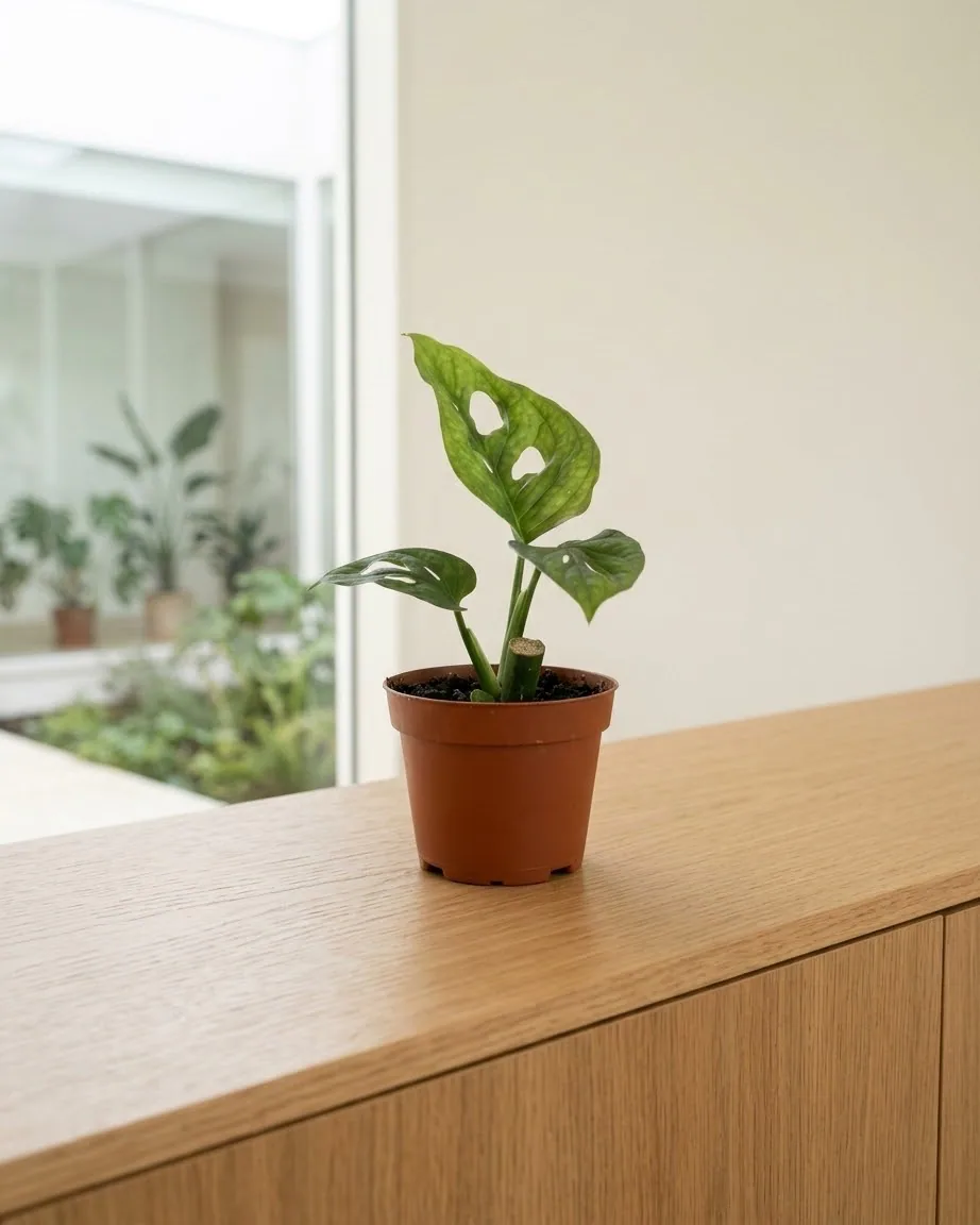Monstera Adansonii (Monstera adansonii) — planta de interior RAÍCES, foto 2 (S)